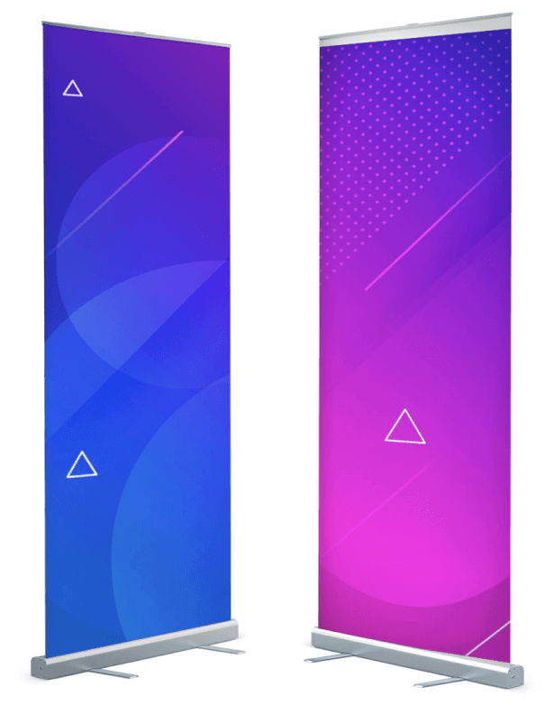 Kansept Silver Case Pull Up Banners